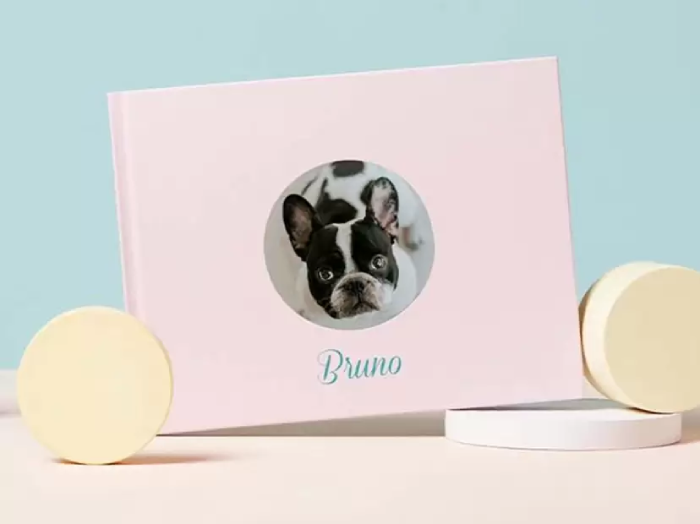 Creating personalized dog photo albums and scrapbooks