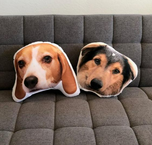 Dog Face Pillow - funny gifts for dog lovers uk