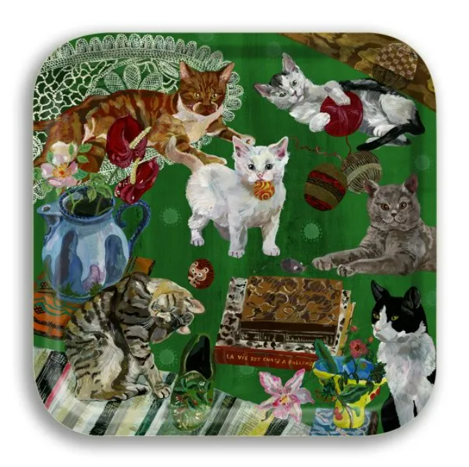 Birchwood Tray - Les Chats